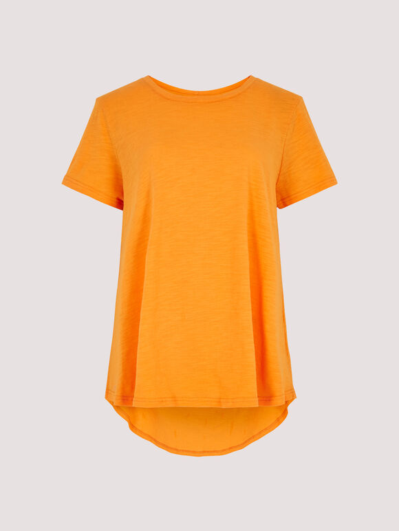 Oversize High-Low Top, Orange, large