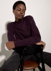 Pom Pointelle Knit Jumper, Purple, large