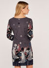 Foxes Dress, Dark Grey - Charcoal, large