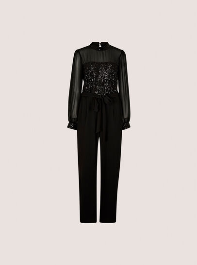 Sequin Bodice Jumpsuit