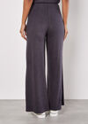 Soft Touch Wide Leg Trousers, Dark Grey - Charcoal, large