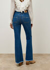 Lucia Retro High-Rise Flare Jeans, Sky Blue, large