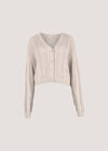 Crochet Cable Cardigan, Stone, large