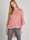 Shimmer Cross Crochet Top, Lilac, large