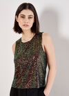 Sequin Shell Top, Assorted, large