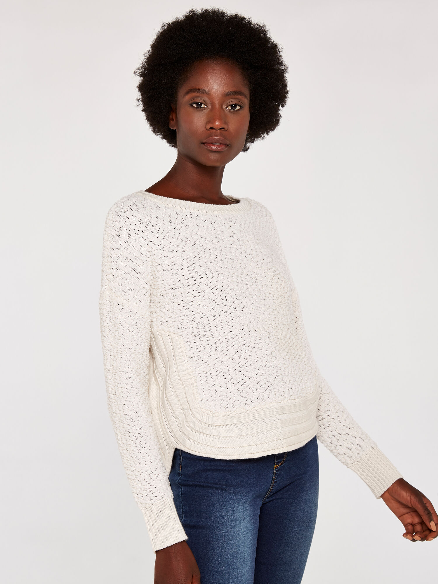 Cream wooly on sale jumper
