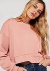 Cropped Sweatshirt, Pink, large