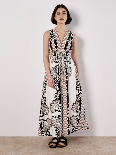 Floral Swirl Maxi Dress