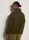 Soft Borg Fleece Jumper, Green, large