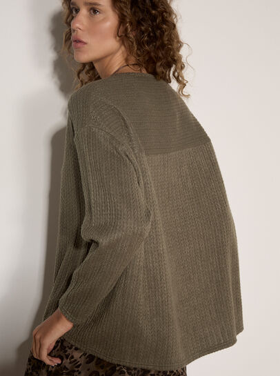 Jacquard Knit Jersey Top