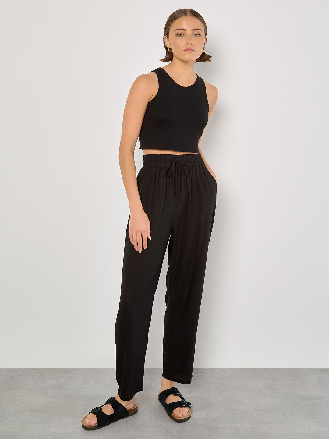 Image of Racer Knitted Crop Top