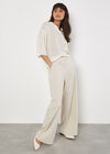 Open Stitch Knitted Top, White, large
