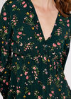 Floral Tiered Dress, Green, large