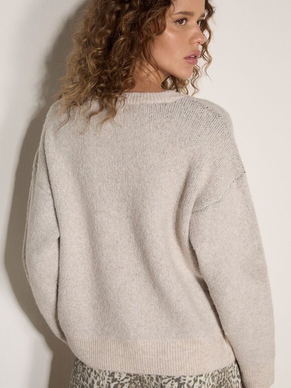 Soft Amore Jumper, Stone, large
