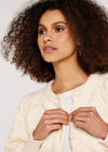 Bubble Crop Cardigan, Cream, large