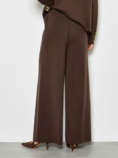 Soft Knit Wide Leg Trousers