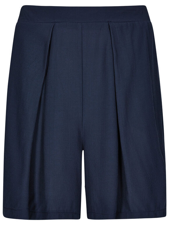 Navy Relaxed Fit Shorts, Navy, large