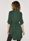 Hanky Hem Belted Top, Green, large