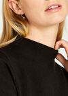 Soft Touch Half Sleeve Jumper, Black, large