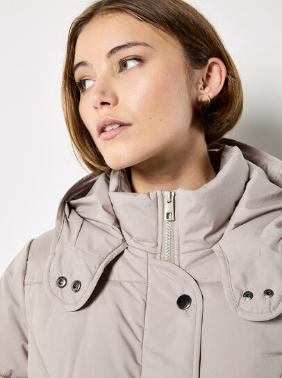 Longline Padded Puffer Coat
