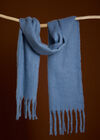Soft Boucle Knit Scarf, Sky Blue, large