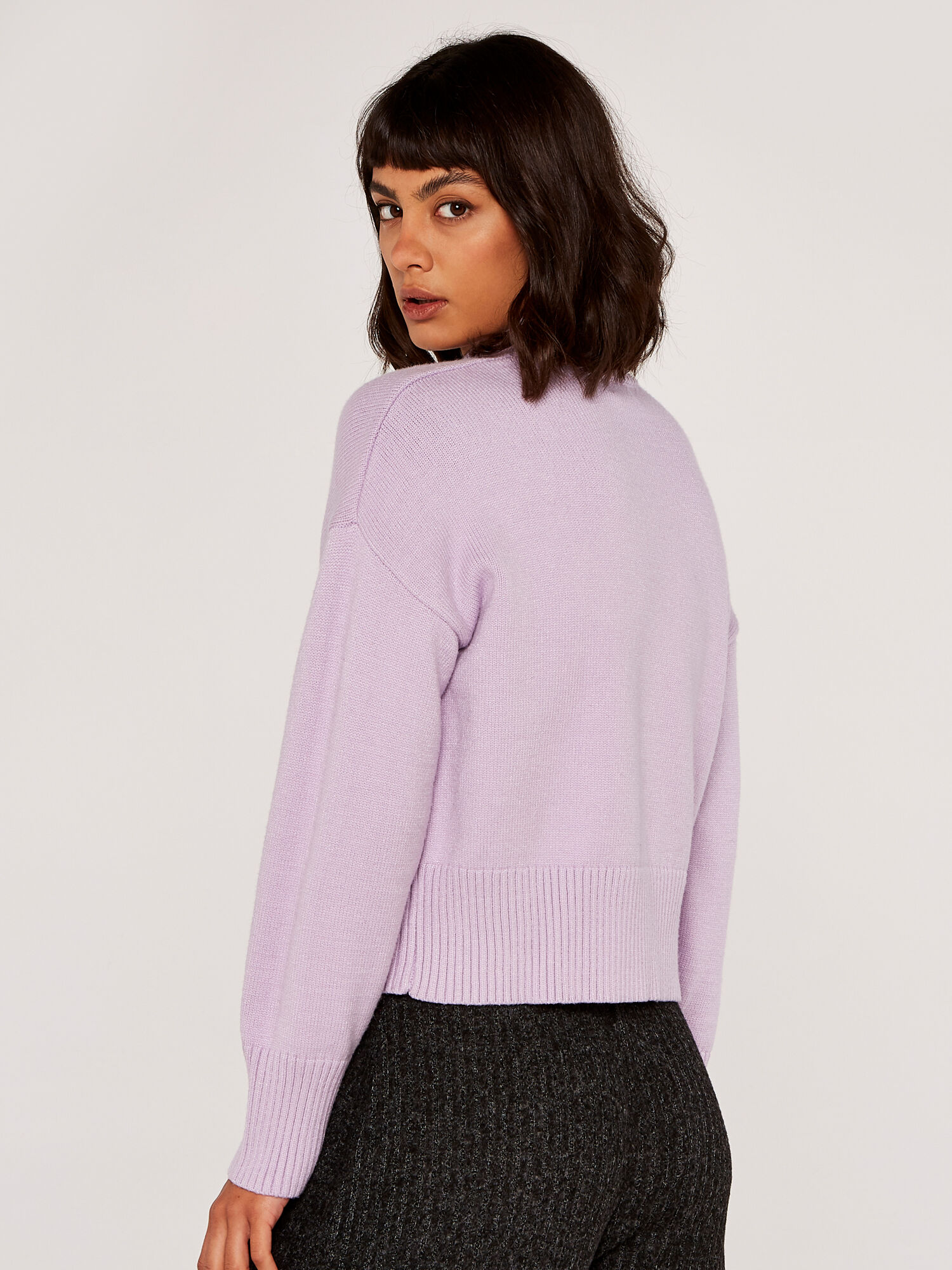 Lilac new arrivals cropped jumper