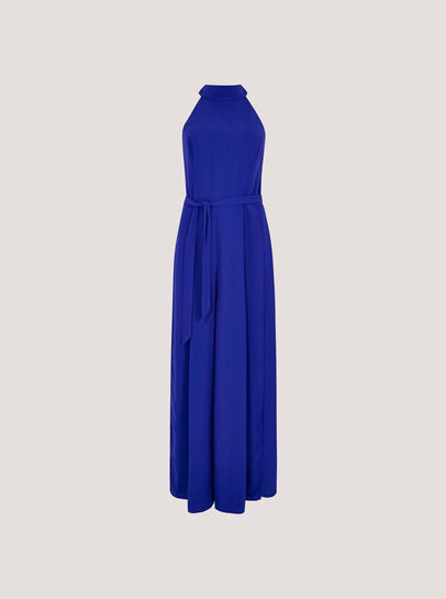 Halter Neck Split Leg Jumpsuit