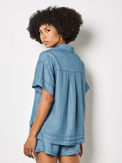 Lightweight Denim Blouse