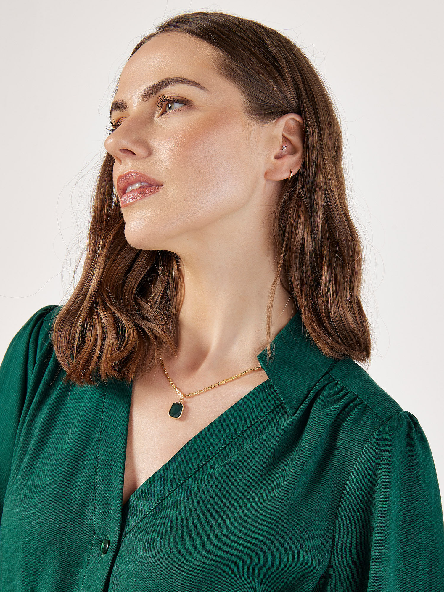 rennes — Arts & Science | New Balloon Blouse in Navy Silk
