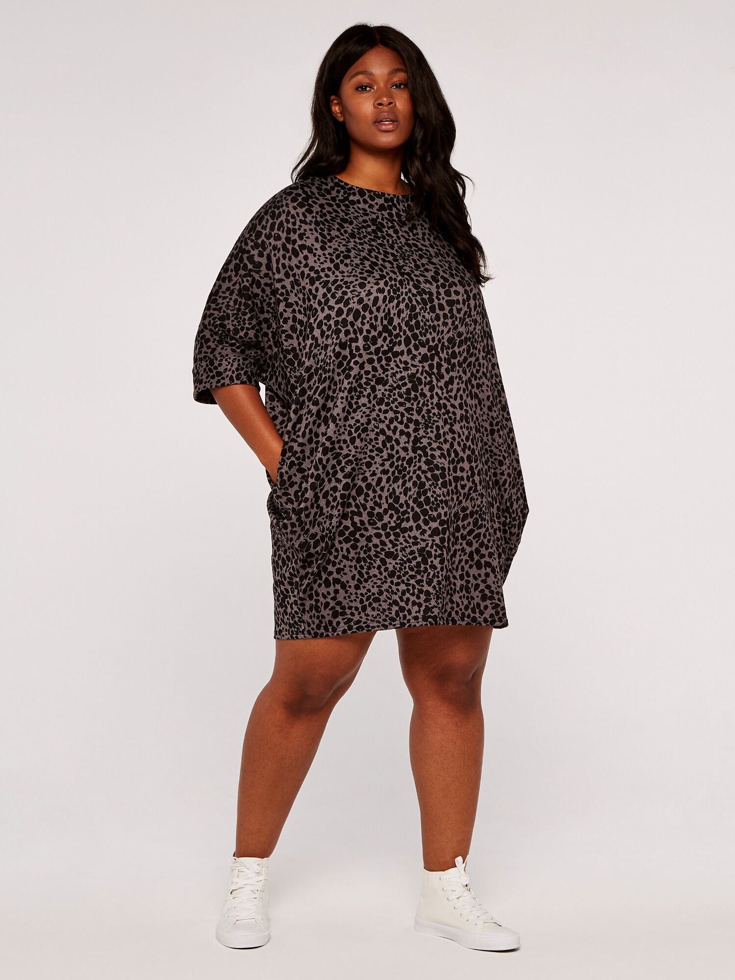 Leopard print dress over t shirt shop