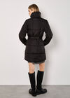 Quilted Puffer Jacket, Black, large