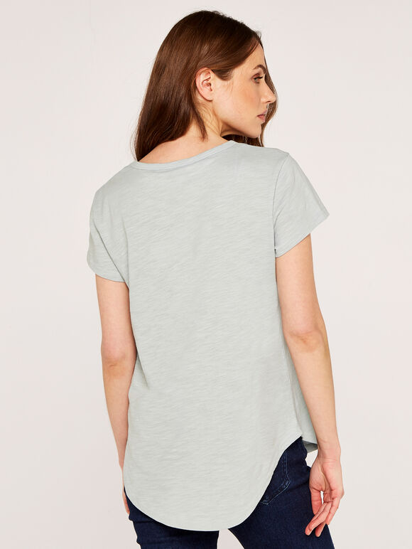Iridescent Star Tee, Mint, large