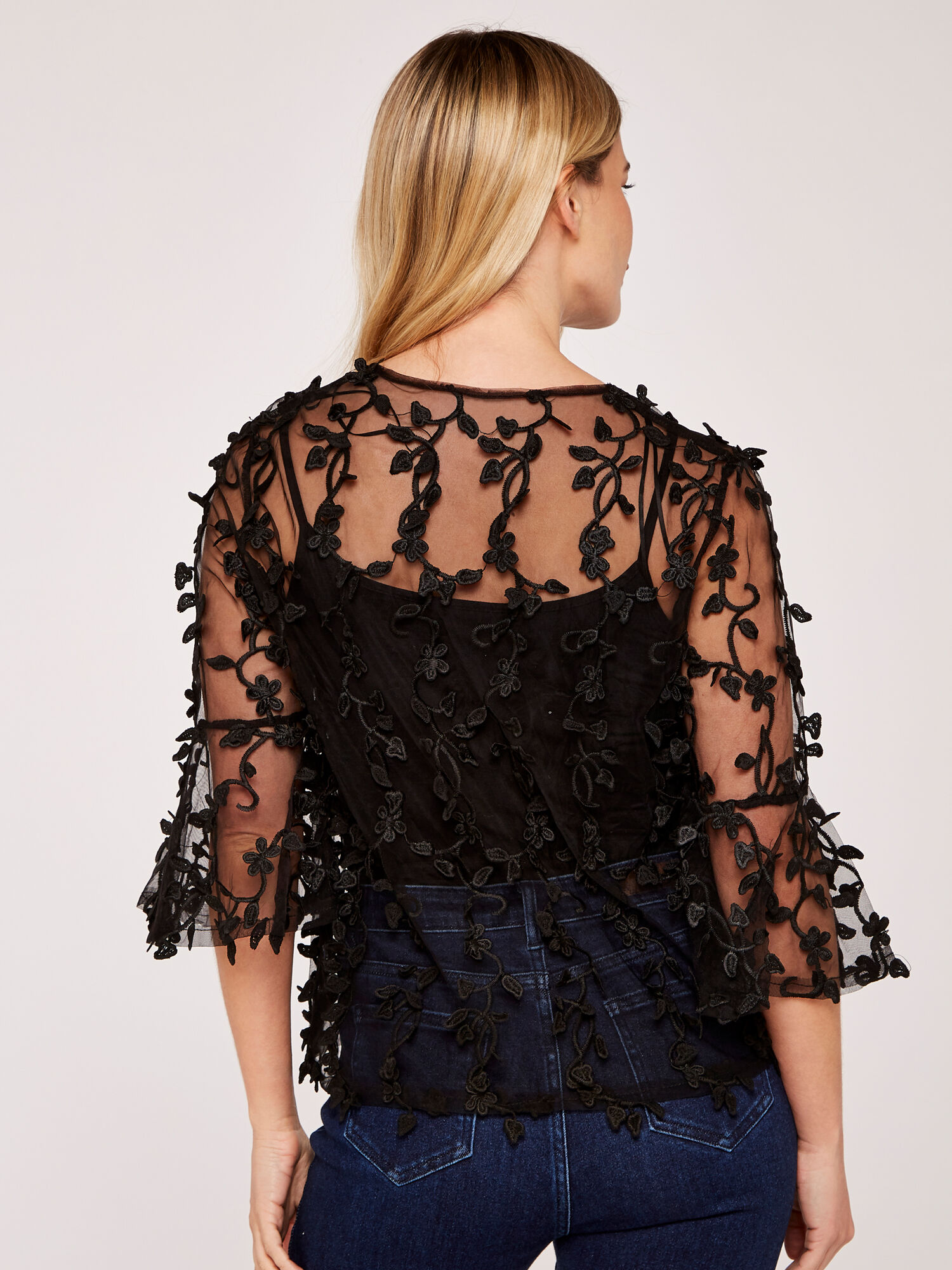 Lace mesh top sales