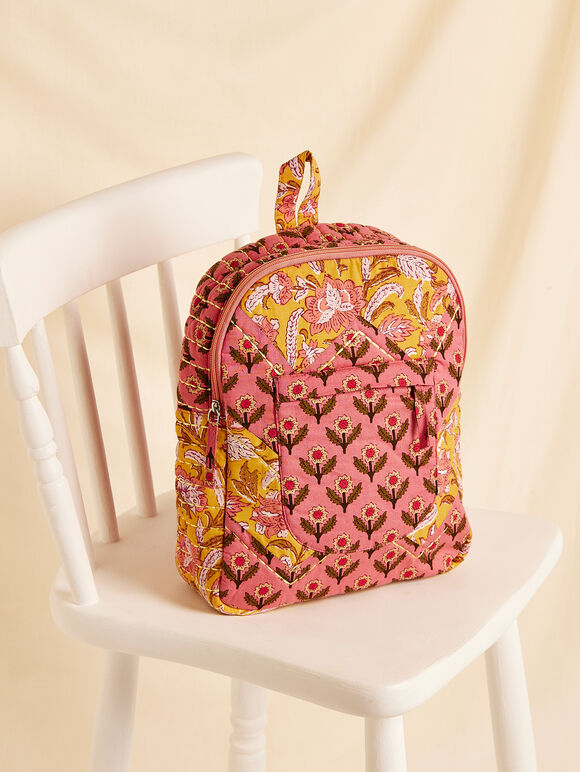 Quilted Back Pack, Assorted, large