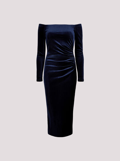 Bardot Velvet Midi Dress