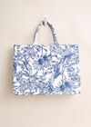 Vacation Vibes Cotton Fabric Bag, Assorted, large