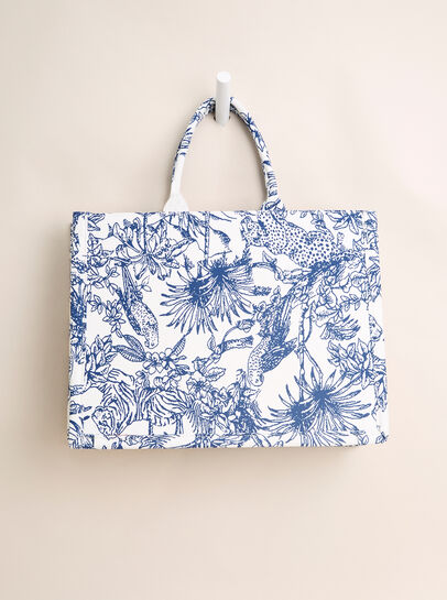 Vacation Vibes Cotton Fabric Bag