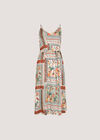 Tropical Print Camisole Midi Dress, Mint, large