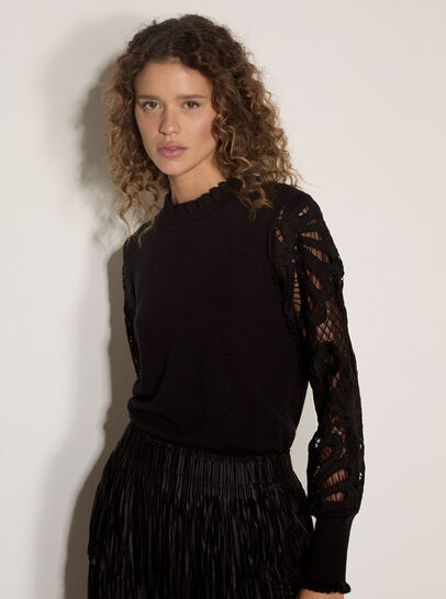 Lace Mesh Jumper