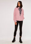 Fleece Cardigan, Pink, large