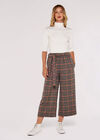 Heritage Warm Check Culottes, Brown, large