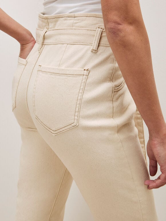 Stella Mom Jeans, Cream, large