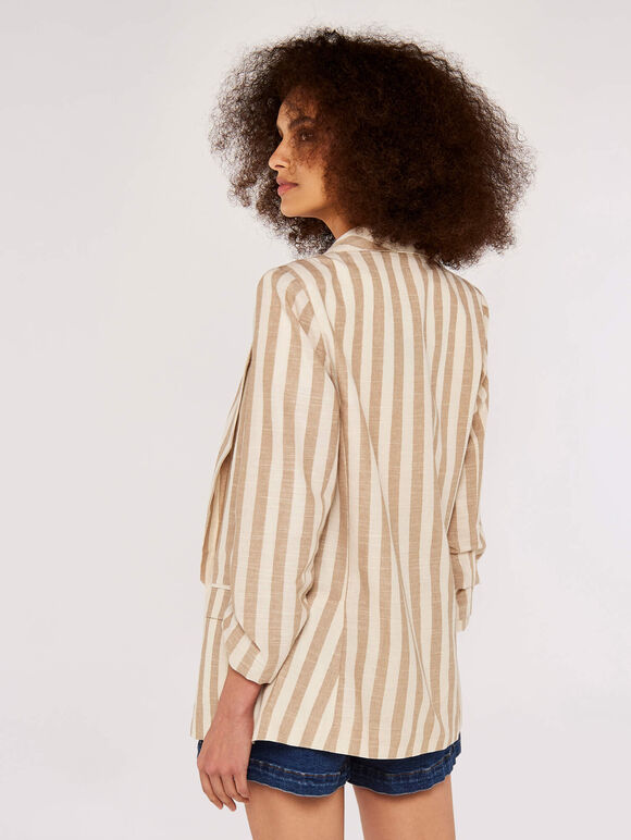 Stripe Blazer, Stone, large