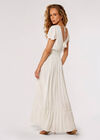 Dobby Flowy Maxi Dress, White, large