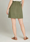 Khaki Paper Bag Waist Skirt, Khaki, large