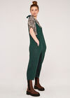 Tie Shoulder Jumpsuit, Green, large