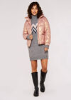 Irridescent Puffer Jacket, Pink, large