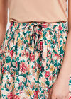 Floral Border Skirt, Cream, large