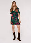 Bow Detail Mini Dress, Green, large