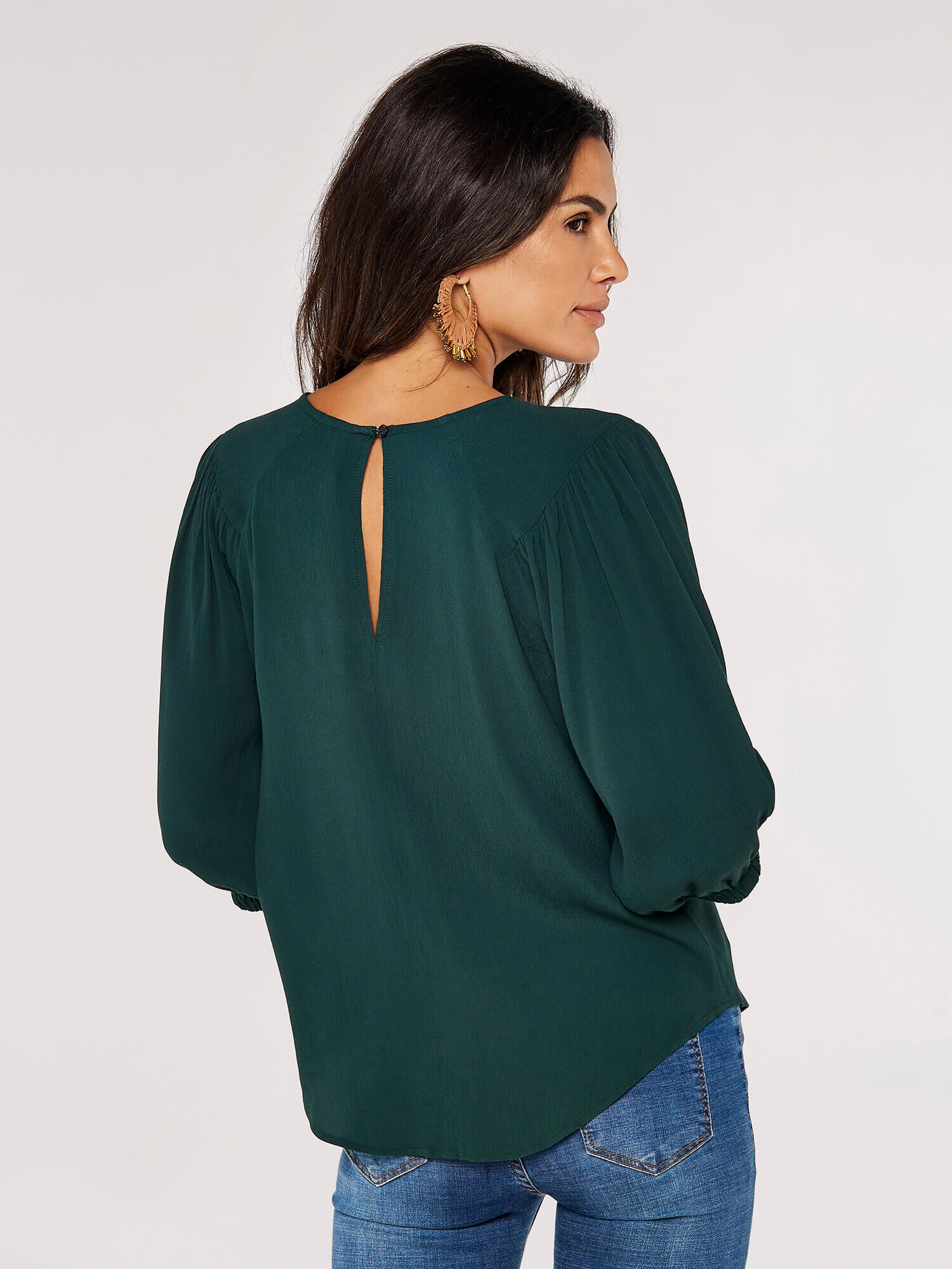 Huge puff sleeve top hot sale
